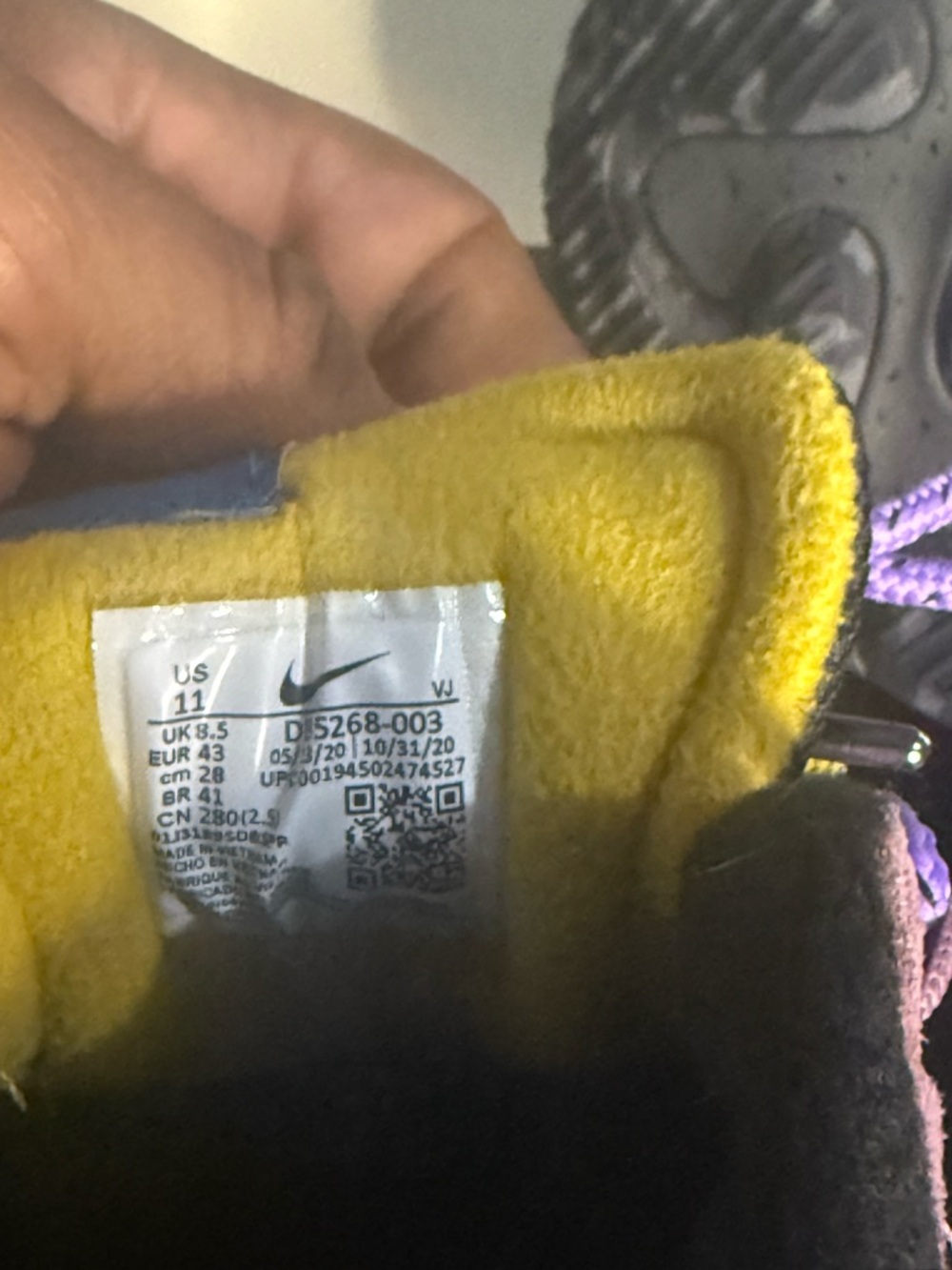 Nike air max viva plum dust lightly worn replacement insoles. - Picture 6 of 7